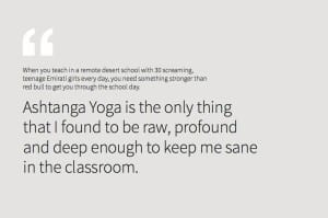 دروس يوجا في دبي مارينا Ashtanga Yoga Dubal - Nea Ferrier - Alessandro Sigismondi-